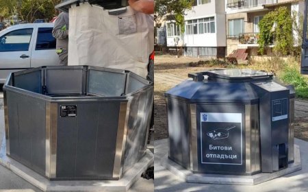 Започна  монтирането  на вкопани контейнери за събиране на битови отпадъци в Каварна