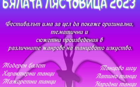 Над 200 деца ще се включат в XII Детски фестивал "Бялата лястовица" в Генерал Тошево