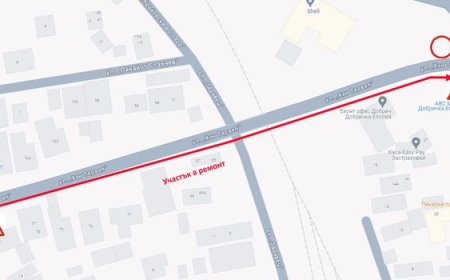 От утре до 4 декември въвеждат временна организация на уличното движение по ул. „Хан Тервел“
