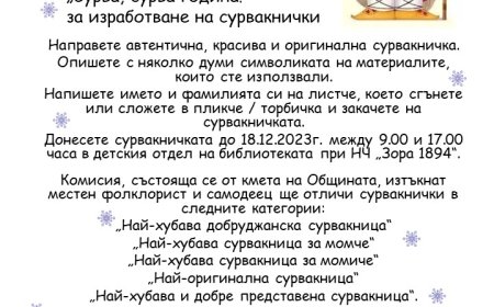 Изложба - конкурс „Сурва, сурва година!“ в Шабла