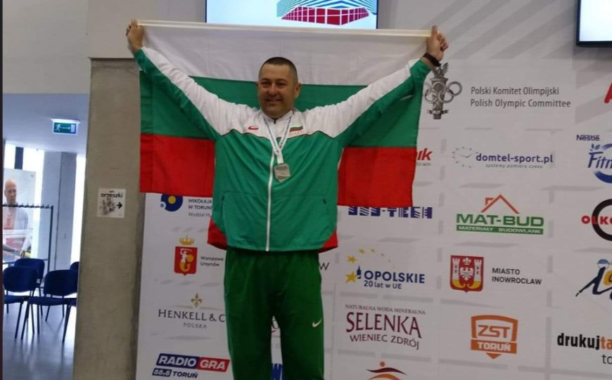 Сребърен медал за Галин Костадинов от Европейско първенство по лека атлетика за ветерани