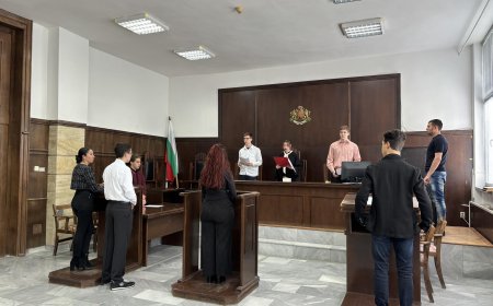 Ученици от Добрич и хърватския град Иванич посетиха Окръжния съд в Деня на отворените врати