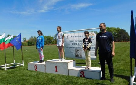 10-годишната Александра Панова от Шабла със злато от турнира по лека атлетика „Коиста Василев”