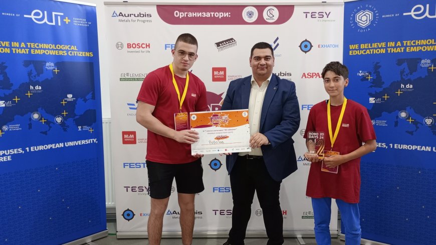 Талевци с II място в Националното състезание по Роботика към ТУ - София в категория „3D лабиринт“