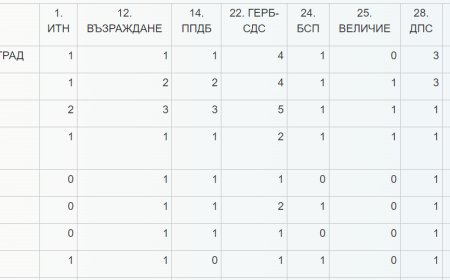 ЦИК обяви разпределението на мандатите