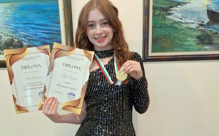 Петя Минчева от Студио „ЗОНЕЛИ“ с първа награда от конкурса „Аз уча музика“