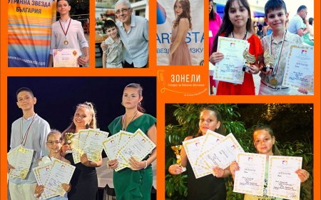 Още 19 отличия за Студио „ЗОНЕЛИ“ от конкурсите „ART STARS - Звезди на изкуството” и „Утринна звезда“