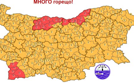 Над 40 градуса утре. В четири области е обявен червен код
