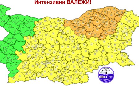 Оранжев код за интензивни валежи утре в община Тервел
