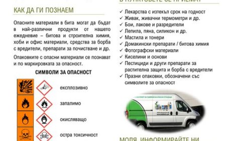 В Тервел ще събират опасни отпадъци от домакинствата