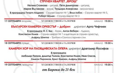 Български камерен оркестър – Добрич  ще се представи в Международен фестивал в Габрово