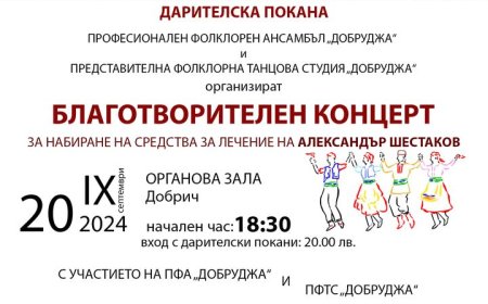 Ансамбъл „Добруджа” с благотворителен концерт