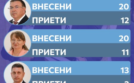 Деница Сачева с 20 внесени законопректа в 49-тото НС. 11 от тях са приети