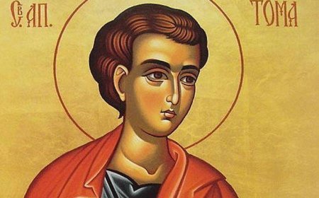 На 6 октомври Православната църква почита паметта на Свети апостол Тома
