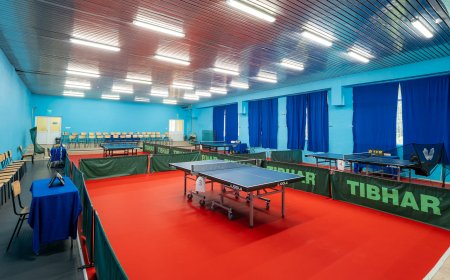 Спортен клуб "Светкавица-23" представи обновената си зала за тенис на маса в Добрич