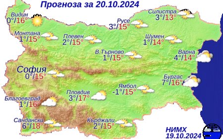 Слънчево и прохладно време в цялата страна днес