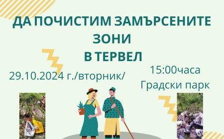 Доброволци организират кампания за почистване в Тервел