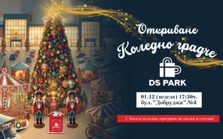 DS Park Добрич открива Коледното градче с магична програма на 1 декември