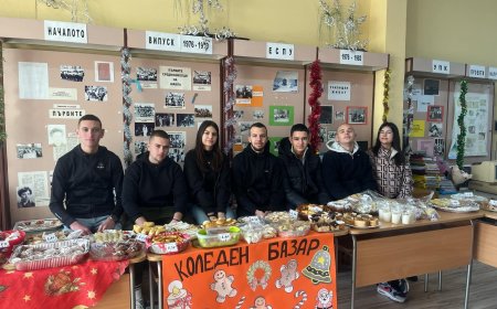 Шабла се потапя в коледната магия с благотворителен базар в СУ „Асен Златаров“