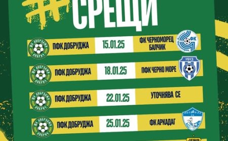 Шест контроли ще има ПФК „Добруджа” преди пролетния полусезон