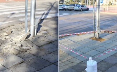 Тежкотоварен камион нанесе щети в центъра на Генерал Тошево