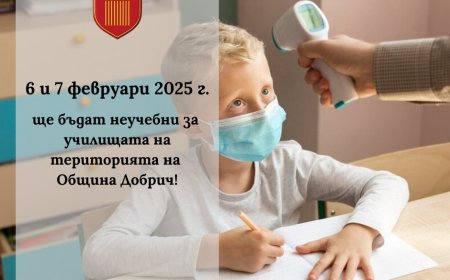 Кметът на Добрич Йордан Йорданов обяви 6 и 7 февруари за неучебни дни