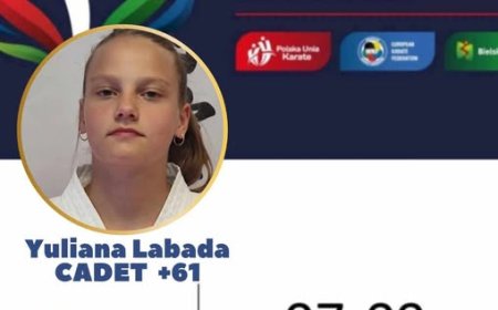 Юлиана Лобода, състезателка на КБС „Калиакра”, представя България на Европейското по карате