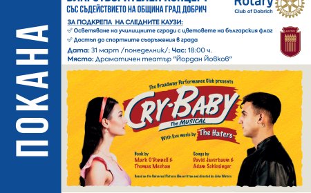 Ротари клуб кани жителите на Добрич на благотворителен спектакъл