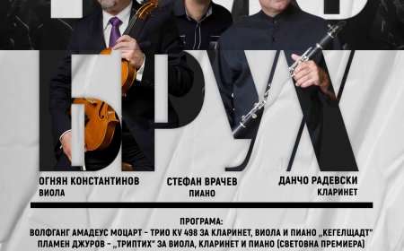 Известните музиканти от трио „Брух“ с концерт в Добрич