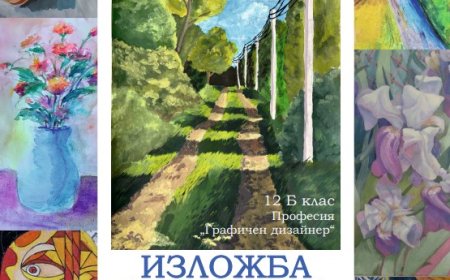 Абитуриенти от СУ „Св. Климент Охридски“ – специалност „Графичен дизайн“ с изложба в библиотека „Дора Габе“
