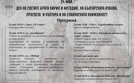 Община Добрич ще отбележи тържествено 24 май