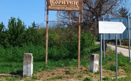 Нов надпис посреща на входа на с. Коритен