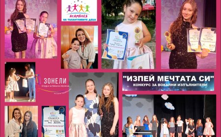 Надежда Стефанова и Петя Минчева от Студио „ЗОНЕЛИ“ с награди от конкурса „Изпей мечтата си“