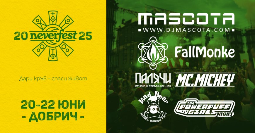 Neverfest поставя началото на лятото с много музика и забавления за малки и големи на скейт-парка в Добрич