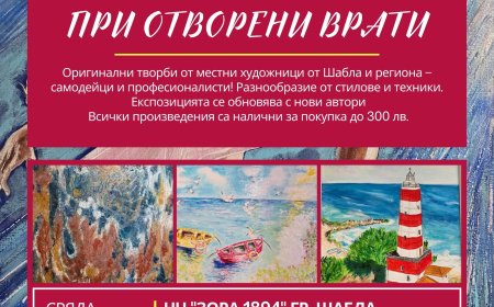 Изложба при отворени врати в Шабла