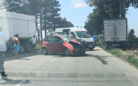 Катастрофа между четири превозни средства в с. Сенокос