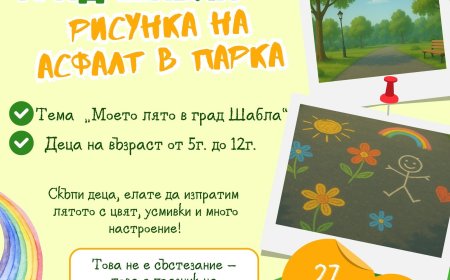 „Моето лято в Шабла“ оживява в рисунки на асфалт
