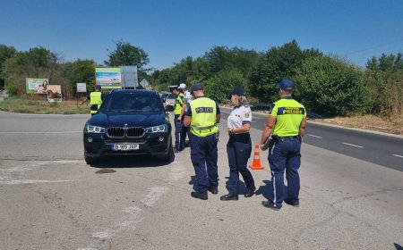 Български и румънски полицаи следят за нарушения на пътя от двете страни на границата