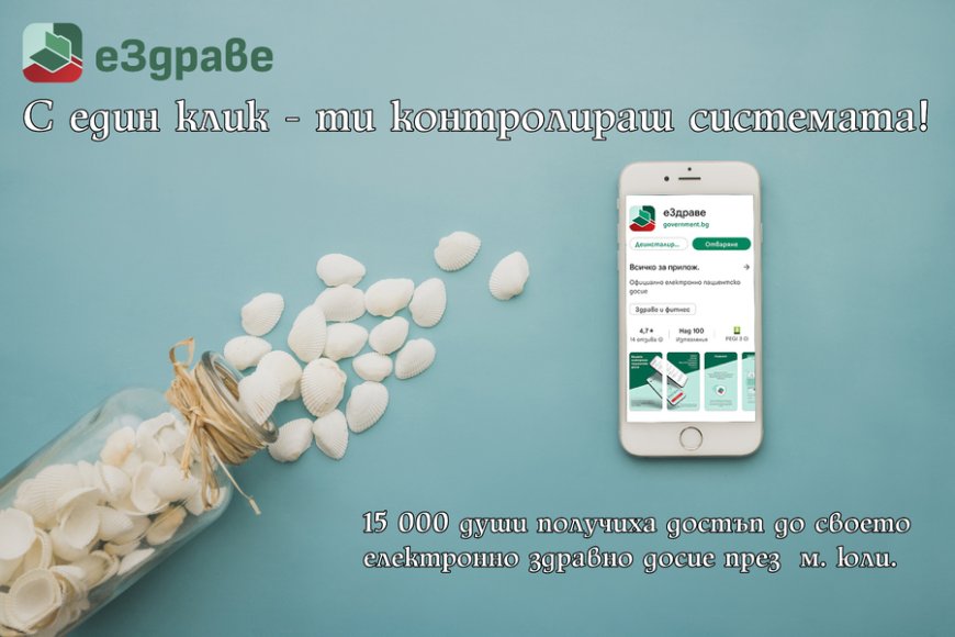 Над 15 000 българи с достъп до еЗдраве през юли