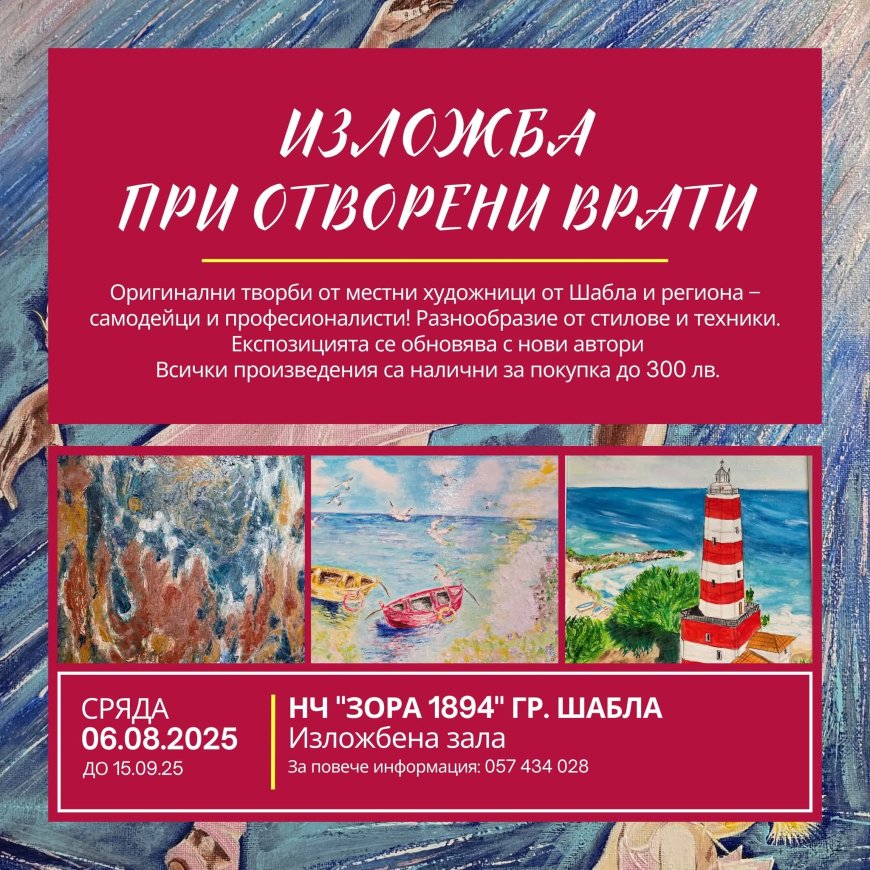 Изложба при отворени врати в Шабла