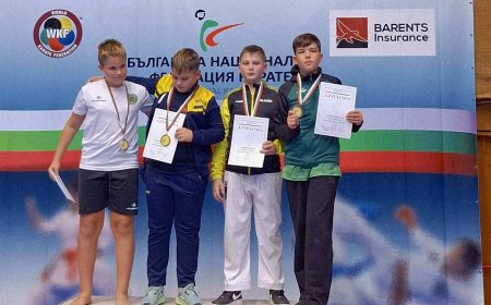 Карате клуб „Самурай“ с 24 медала от Националната купа България в Габрово