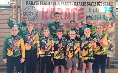 Карате клуб „Добруджа”- първи в комплексното класиране на турнир в Сърбия