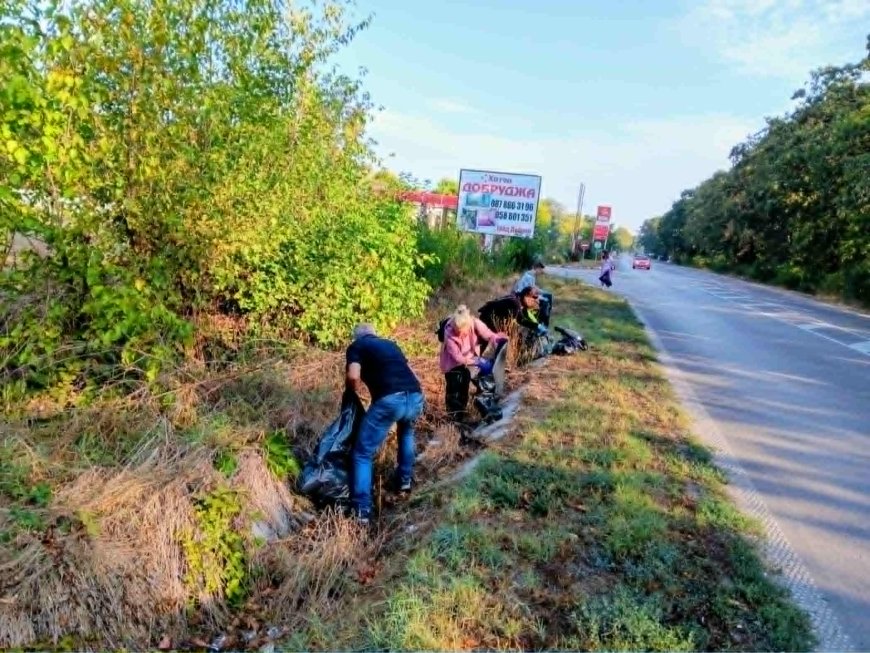 Повече от 2 тона отпадъци бяха събрани в Община Добричка в кампанията „Да изчистим България заедно“