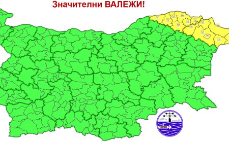 Жълт код за нови валежи утре за област Добрич