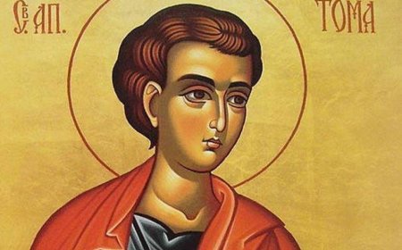 На 6 октомври Православната църква почита паметта на Свети апостол Тома