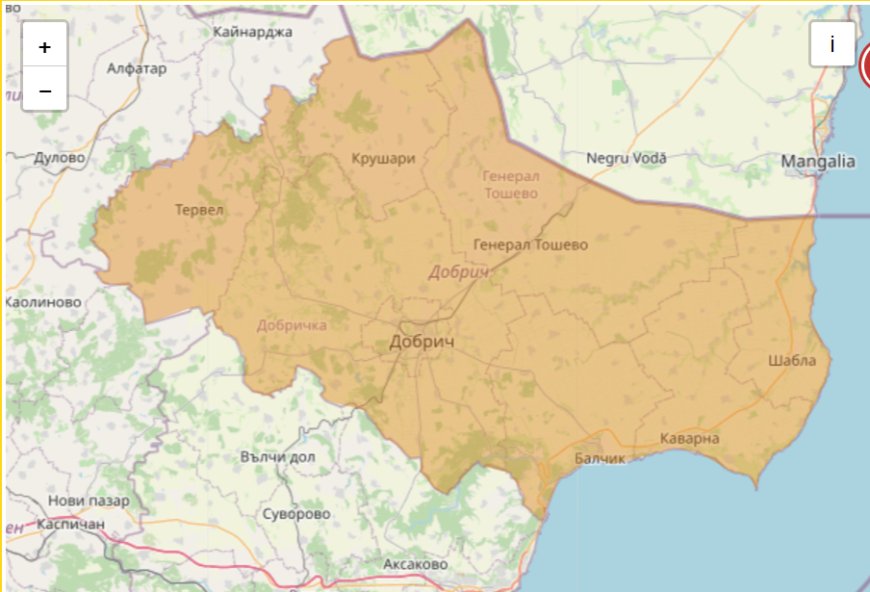 Код червено: BG ALERT се активира с преупреждение за обилни валежи в област Добрич