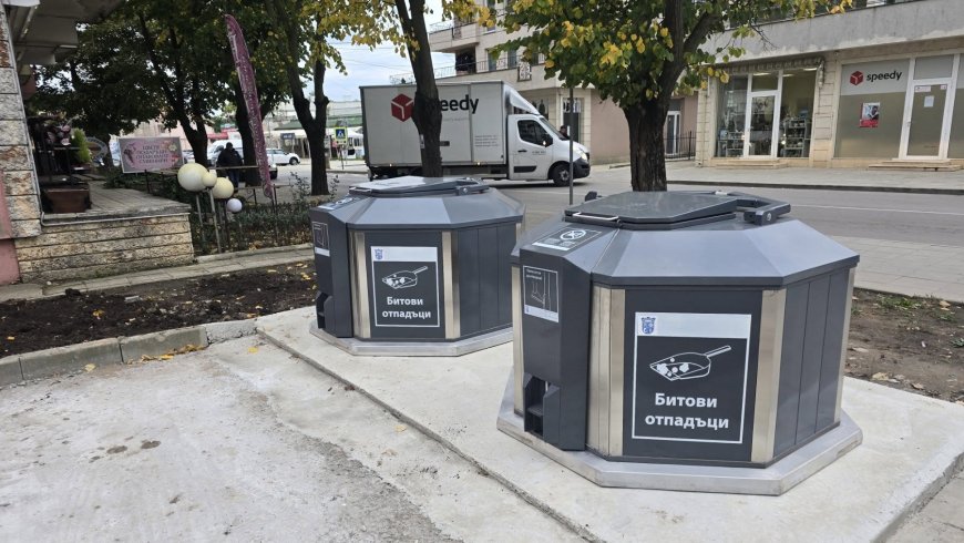 В Каварна монтират вкопани контейнери за събиране на битови отпадъци
