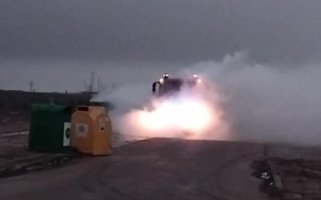 Контейнер за строителни отпадъци бе подпален тази сутрин в Балчик