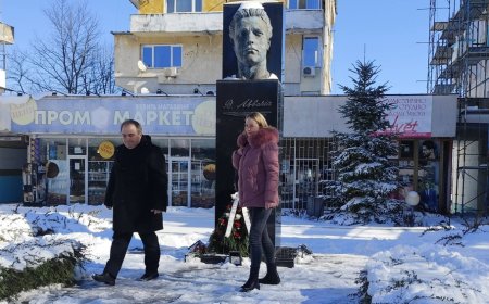 Поклонение на паметника на Васил Левски в Тервел