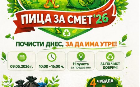 Община Добрич дава старт на третото издание на кампанията „Пица за смет“